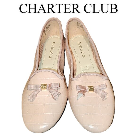 Charter Club Kimii Deconstructed Loafers NWOT Pink 5.5 - Picture 1 of 12